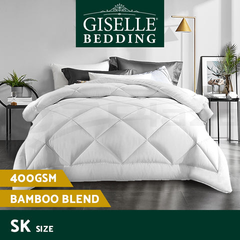 Image of Giselle Bedding Queen Size 400GSM Microfibre Bamboo Microfiber Quilt