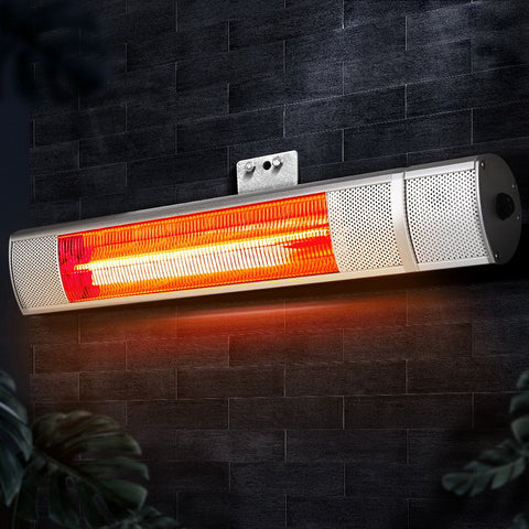 Image of Devanti Electric Infrared Strip Heater Radiant Heaters Reamote control 2000W