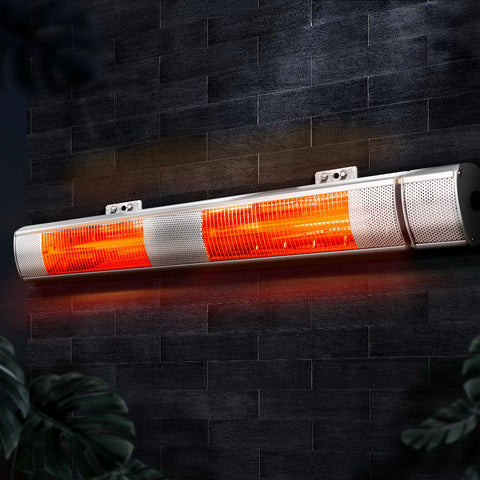 Image of Devanti Electric Infrared Strip Heater Radiant Heaters Reamote control 3000W