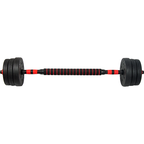 Image of 20kg Adjustable Rubber Dumbbell Set Barbell Home Gym Exercise Weights