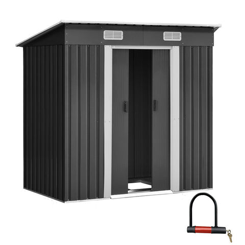 Image of Giantz Garden Shed Outdoor Storage Sheds Tool Workshop 1.94x1.21M with Base