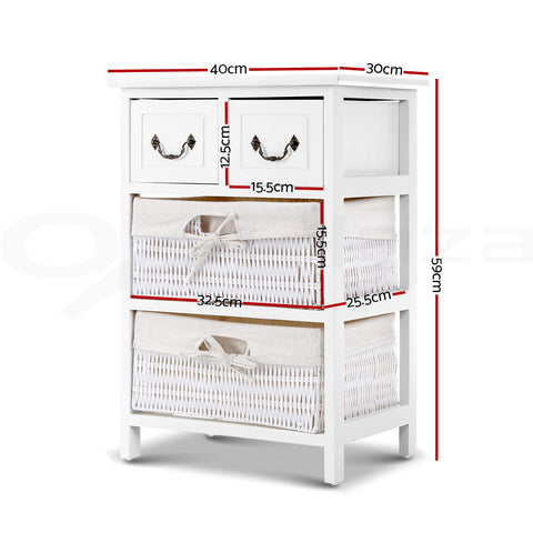 Image of Artiss Storage Cabinet Dresser Chest of Drawers Bedside Table Bathroom Lamp Side