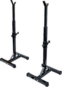 Pair of Adjustable Rack Sturdy Steel Squat Barbell Bench Press Stands GYM or HOME