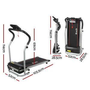Everfit Home Gym Electric Treadmill AfterPay Available for Running Cardio Exercises - Black