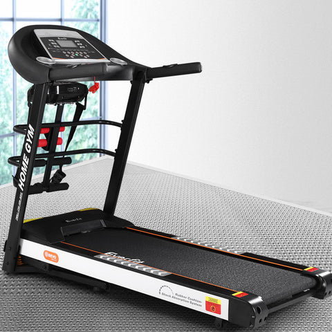 Image of Everfit Electric Treadmill 450mm 18kmh 3.5HP Auto Incline Home Gym Run Exercise Machine Fitness Dumbbell Massager Sit Up Bar
