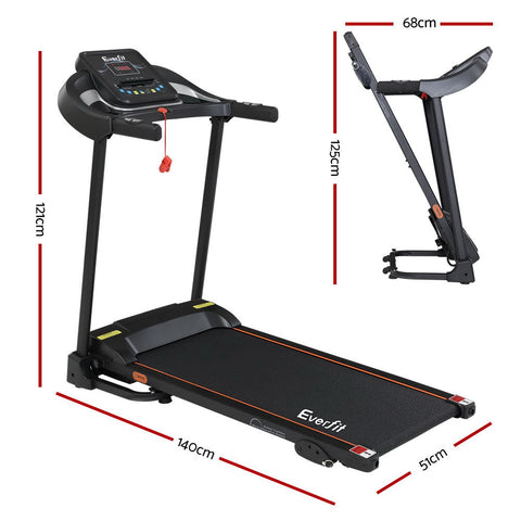 Image of Everfit Electric Treadmill Incline Home Gym Exercise Machine Fitness 400mm - 121cm x 140cm