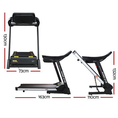 Image of Everfit Electric Treadmill 45cm Incline Running Home Gym Fitness Machine Black - TITAN45-AUTO