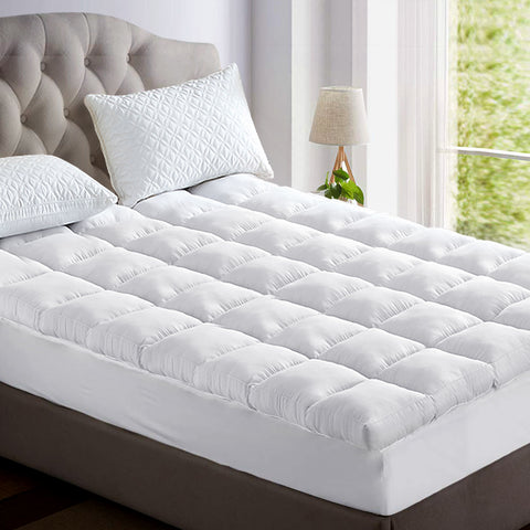 Image of Giselle Double Mattress Topper Bamboo Fibre Pillowtop Protector