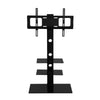 Artiss Floor TV Stand Brakcket Mount Swivel Height Adjustable 32 to 70 Inch Black