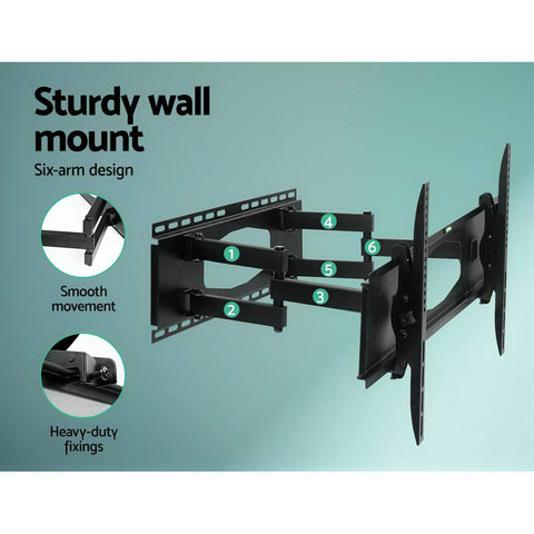 Image of Artiss TV Wall Mount Bracket Tilt Swivel Full Motion Flat Slim LED LCD 32 inch to 80 inch