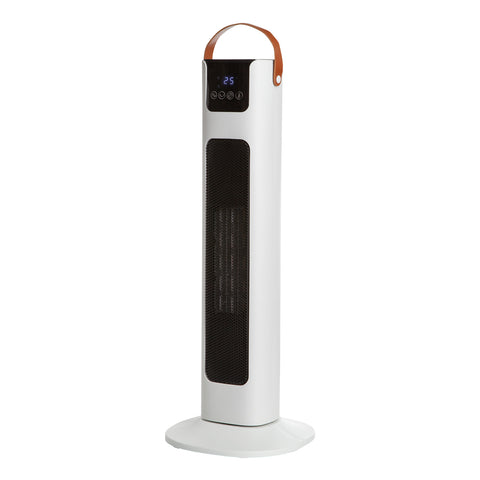 Image of Pursonic Electric Ceramic Tower Heater Portable Oscillating Remote Control - White