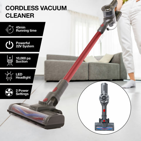 Image of MyGenie X5 Handheld Cordless Stick Handstick Vacuum Bagless Rechargeable Red