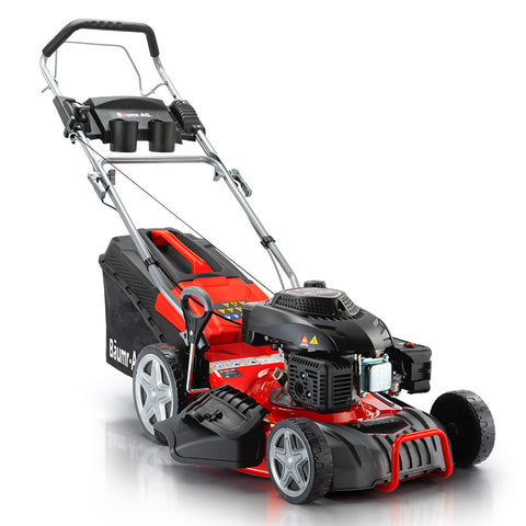 Image of Baumr-AG Lawn Mower 18 220cc Petrol Self-Propelled Push Lawnmower 4-Stroke