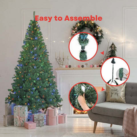 Image of Festiss 2.1m Christmas Tree With 4 Colour LED FS-TREE-06