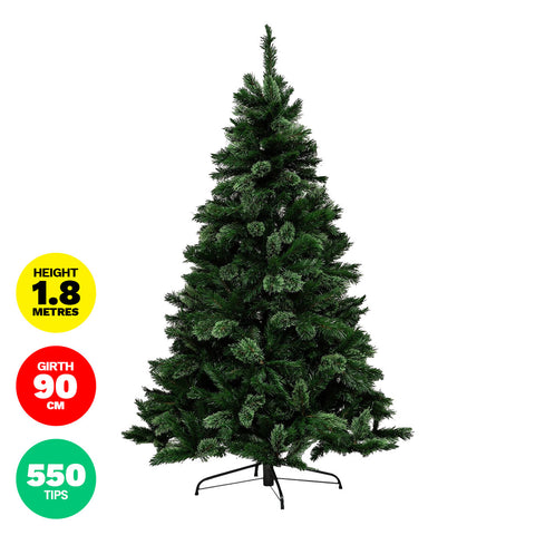 Image of Christmas By Sas 1.8m Pine Christmas Tree 550 Tips Full Figured Easy Assembly