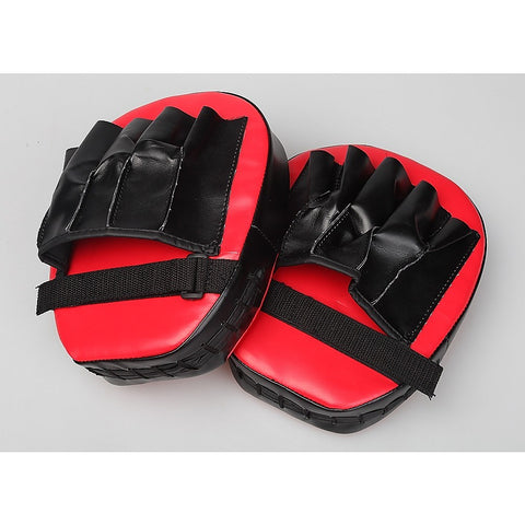 Image of 2 x Thai Boxing Punch Focus Gloves Kit Training Red & Black