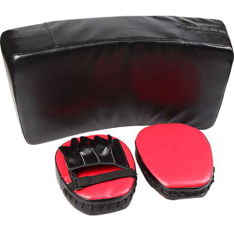 Image of Kicking Boxing Sparring Shield & Punching Pad Mitts Combo