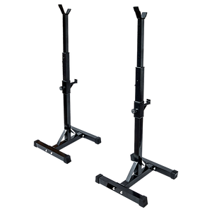 Pair of Adjustable Squat Rack Sturdy Steel Barbell Bench Press Stands GYM/HOME