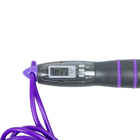 Image of Digital LCD Skipping Jumping Rope - Purple