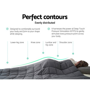 Giselle Weighted Blanket 11KG Heavy Gravity Blankets Adult Deep Sleep Ralax Washable