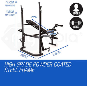 Proflex B300 Weight Bench Press with Leg Curl