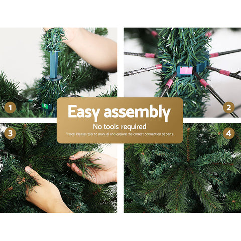 Image of Jingle Jollys Christmas Tree 2.1M Xmas Trees Decorations Pine-Needle 1584 Tips