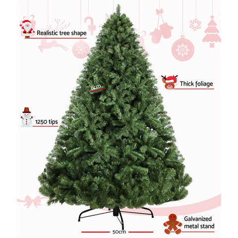 Image of Jingle Jollys 2.1M 7FT Christmas Tree Xmas Decoration Home Decor 1250 Tips Green