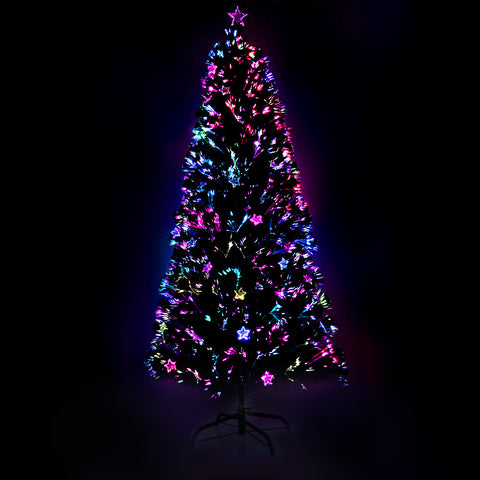 Image of Jingle Jollys 1.8M 6FT LED Christmas Tree Xmas Optic Fiber Multi Colour Lights