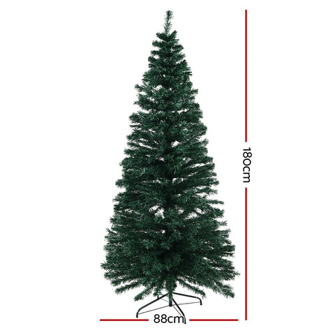 Image of Jingle Jollys 1.8M 6FT LED Christmas Tree Optic Fiber Xmas Multi Colour Lights