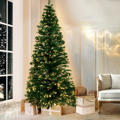 Image of Jingle Jollys Christmas Tree 1.8M LED Xmas trees Optic Fibre Warm White
