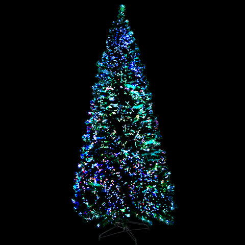Image of Jingle Jollys Christmas Tree 1.8M LED Xmas trees Optic Fibre Warm White