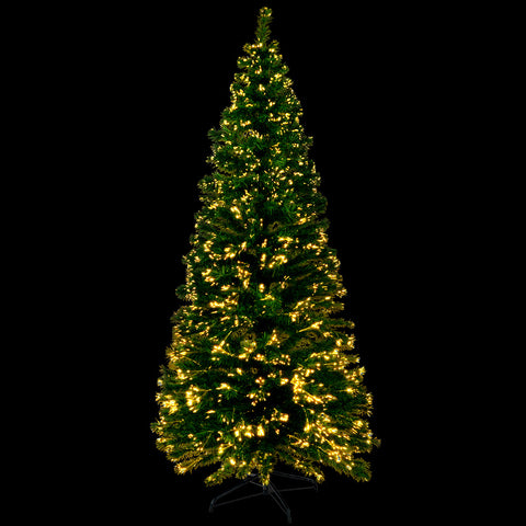 Image of Jingle Jollys Christmas Tree 2.1M LED Xmas trees Optic Fibre Warm White