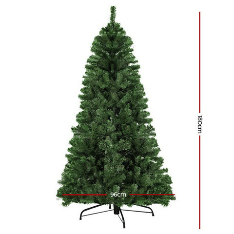 Image of Jingle Jollys 1.8M 6FT Christmas Tree Xmas Decoration Home Decor 500 Tips Green