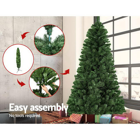 Image of Jingle Jollys 1.8M 6FT Christmas Tree Xmas Decoration Home Decor 500 Tips Green