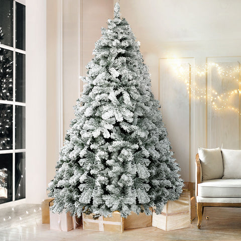 Image of Jingle Jollys Christmas Tree 1.8M Xmas Trees Decorations Snowy 520 Tips