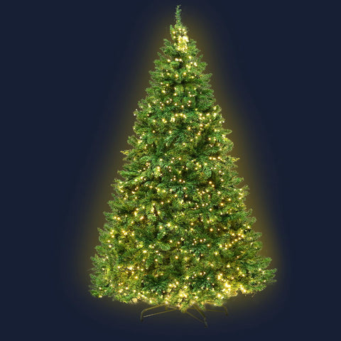 Image of Jingle Jollys 2.1M 7FT Christmas Tree 1134 LED Lights 1134 Tips Warm White Green