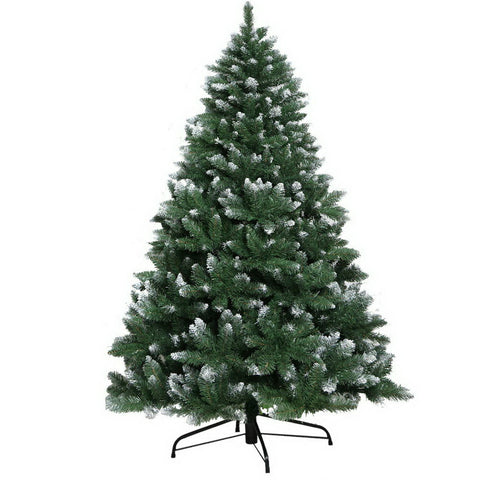 Image of Jingle Jollys 2.4M 8FT Christmas Tree Xmas Home Decoration 1400 Tips Snowy Green