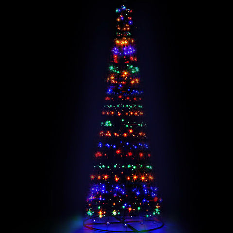Image of Jingle Jollys 3.6M LED Christmas Tree Lights 400 LED Xmas Multi Colour Optic Fiber