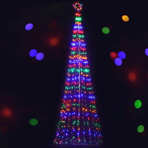 Image of Jingle Jollys 5M LED Christmas Tree Optic Fiber Lights 750pc LED Multi Colour