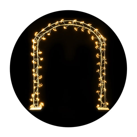 Image of Jingle Jollys Christmas Motif Lights LED Metal Archway Waterproof Outdoor Xmas