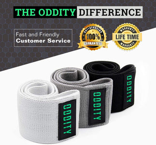 Booty Bands-Premium Fabric Resistance Bands- Set of Three with Varied Resistance Levels and Travel Bag