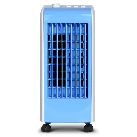 Image of Devanti Portable Air Cooler and Humidifier Conditioner - White & Blue