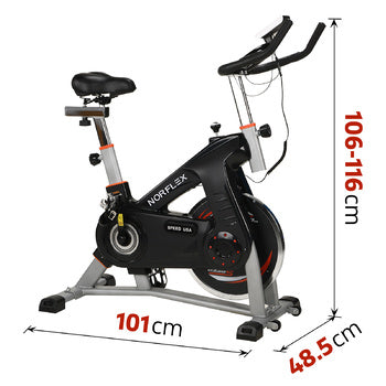 Image of exercise bike dimension