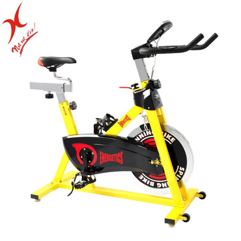 Image of Energetics Exercise Spin Bike - 18kg Flywheel - 45KG Bike Commercial Grade