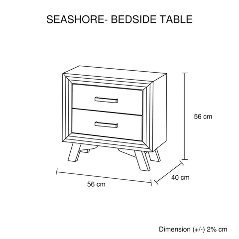 Image of Seashore Bedside 2 Drawers