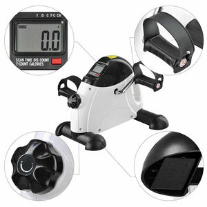 Mini Pedal Exerciser Gym Bike Fitness Exercise Cycle Leg Arm with LCD Display