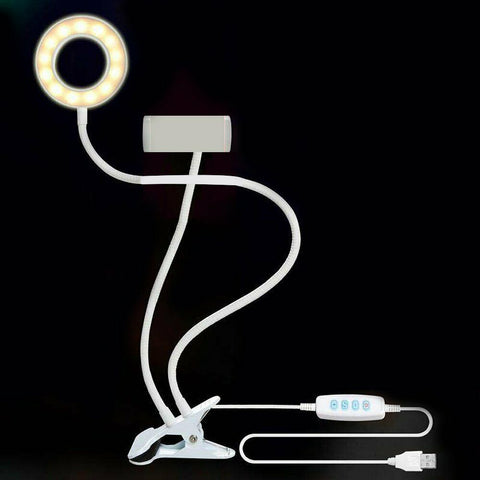 Image of Phone Holder 24 LED - Selfie Ring Light with Cell Phone Stand Holder for Live Stream and Makeup HA