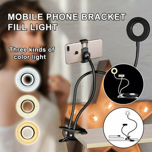 Phone Holder 24 LED - Selfie Ring Light with Cell Phone Stand Holder for Live Stream and Makeup HA