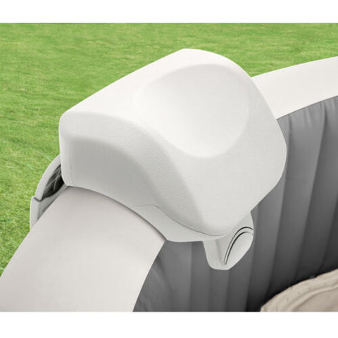 Image of Intex 2.16m PuraSpa Greywood Deluxe Inflatable Outdoor Jet & Bubble Hot Tub/Spa