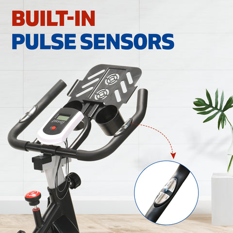 Image of Norflex Spin Bike for Commercial Home Workout Gym with Fitness Tracker